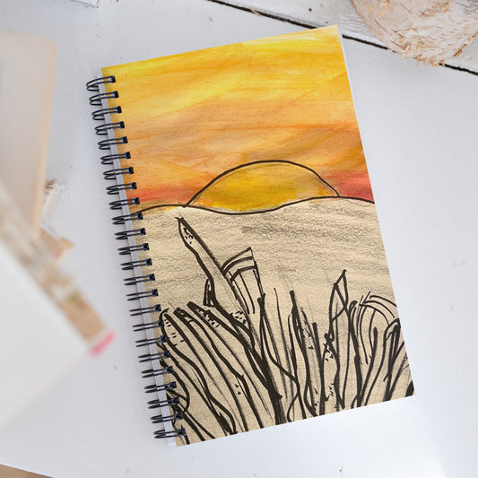 'Wild Sunset,' by Bella, Spiral notebook