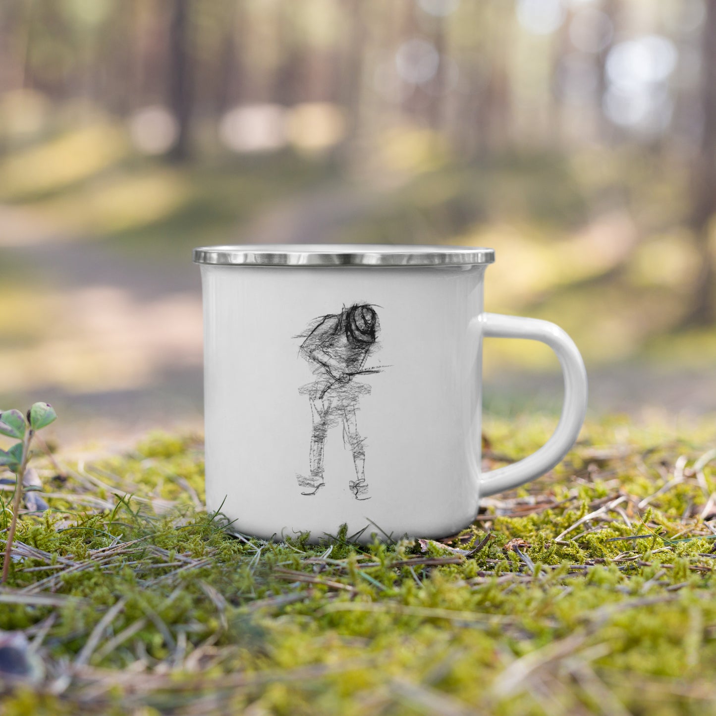 'Play' Enamel Mug